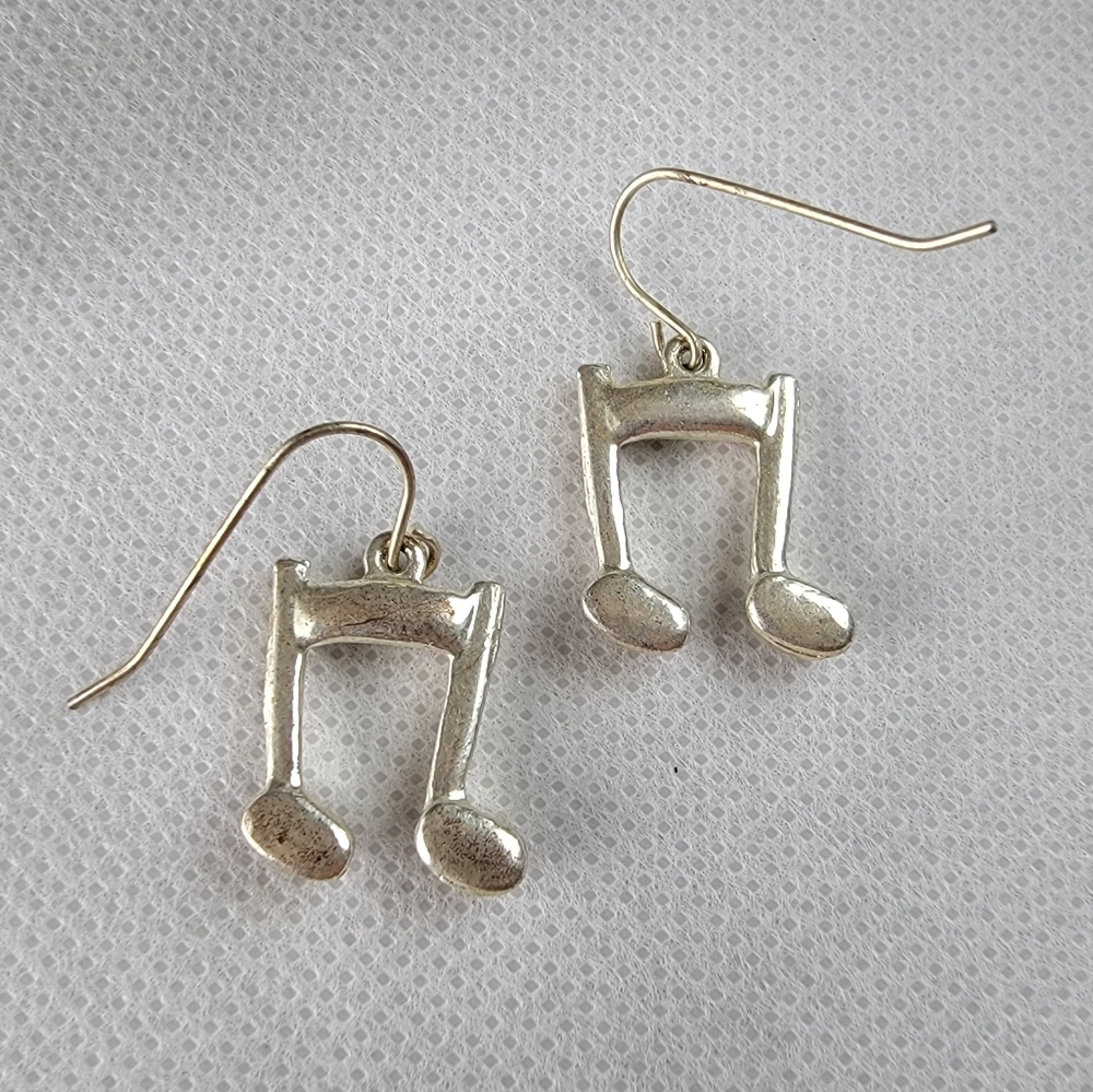 Music Note Multicolor Rhinestone Earrings - Picture 3 of 6
